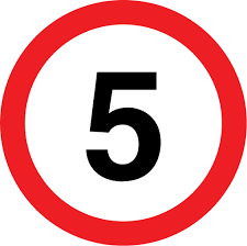 Speed Limit - 5 Sign