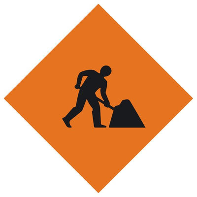 Roadworks / Men Working Danger Sign