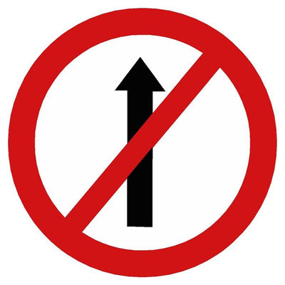 No Entry Traffic Safety Sign