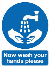 Now Wash Your Hands Sign/Sticker