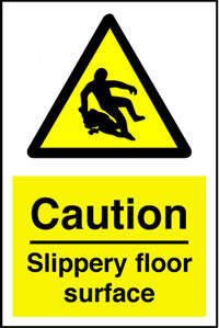 Slippery Floor Surface Sign/Sticker