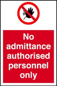 No Smoking (Large) Sign/Sticker