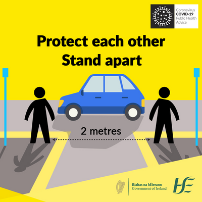 Protect Each Other Stand Apart Sign / Sticker