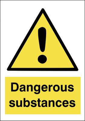 Dangerous Substances Sign/Sticker