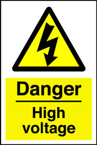 Danger High Voltage Sign/Sticker