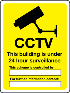 CCTV 24 Hour Surveillance Controlled By and Contact