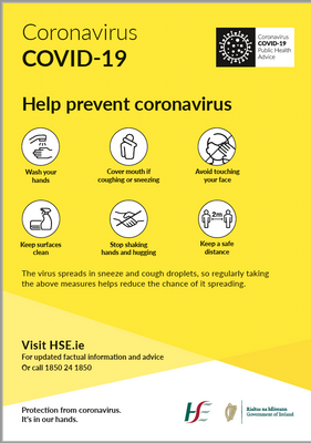 Coronavirus Covid 19 Help Prevent Sign
