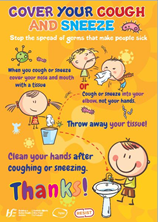 Cover your Cough Covid 19 Sign (School and Child special)
