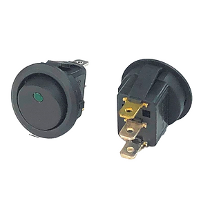Rocker switch green