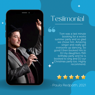 Review of Tom Powell Singer Vocalist Musician Wedding Band DJ Acoustic