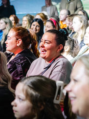 Tom Powell and Miss Bobbi-Jo Performing at a Wedding Fayre in Newcastle for Belle Bridal at Utilita Arena Newcastle ahead of a Wedding Dress Catwalk.