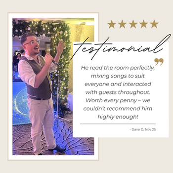 Review of Tom Powell Singer Vocalist Musician Wedding Band DJ Acoustic 