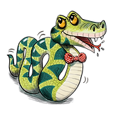 Slimey Sydney the snake illustration