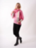 Miniature : Asymmetrical Mohair Pull in Pink