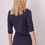 Miniaturbild: Draped Dress in Blue With Lurex Ribbing