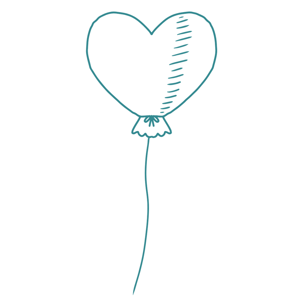 Heart-shaped balloon