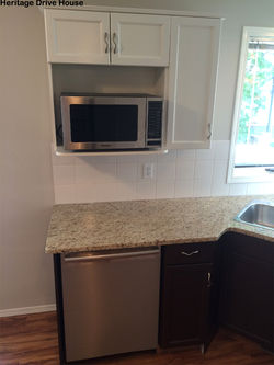 Star West Painting microwave cupboard