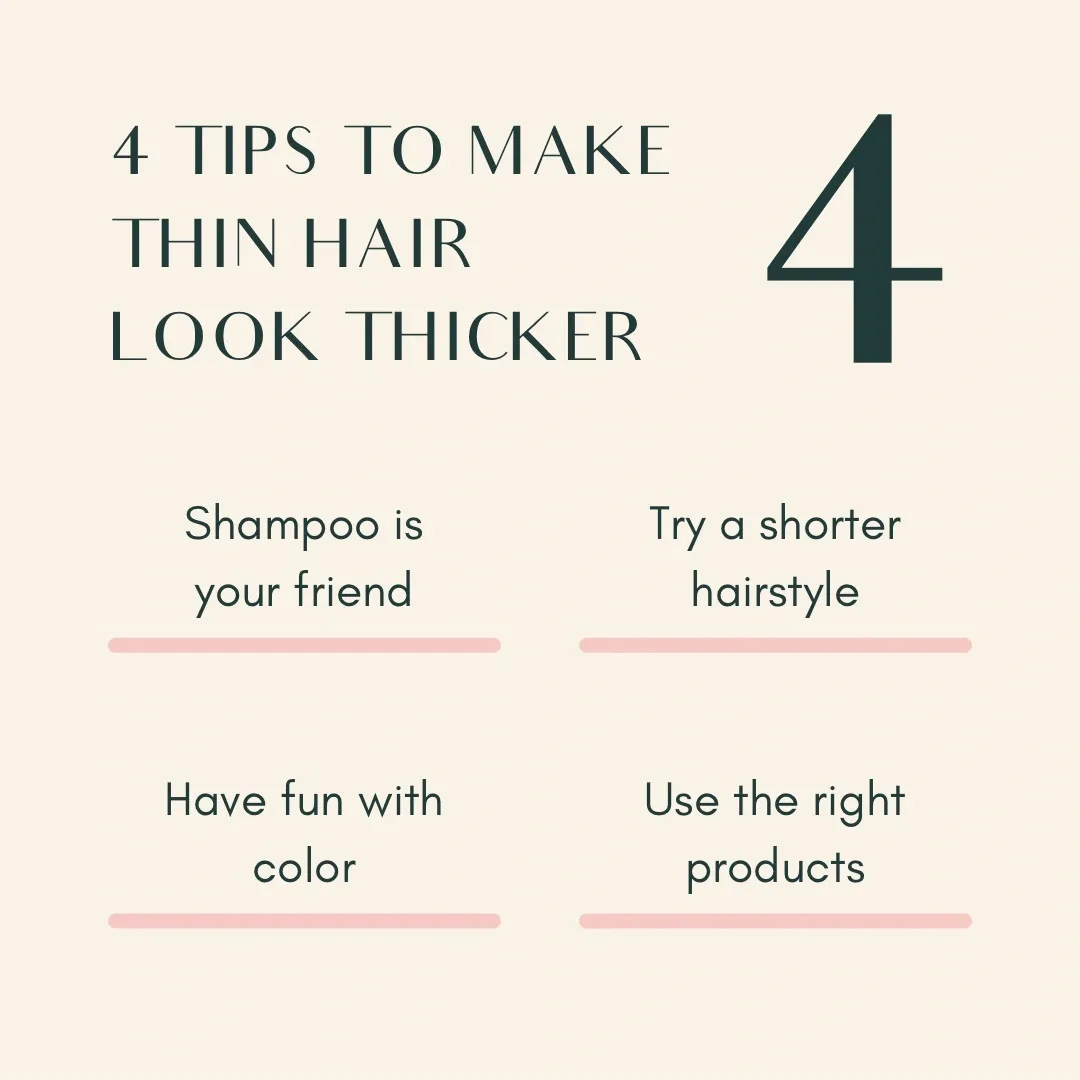 4 TIPS TO MAKE THIN HAIR LOOK FULLER