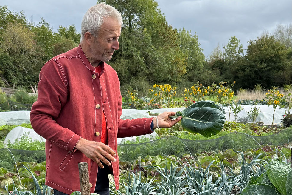 Charles Dowding no-dig tuin Homeacres compostbedden