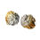 Thumbnail: Ombre gold large oyster stud earrings