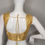 Thumbnail: Golden color party wear Readymade blouse for Indian saree