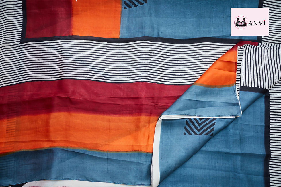 Thumbnail: Powder Blue bishinpur silk saree with ready to wear blouse