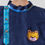 Thumbnail: Dark blue cotton kurta with light blue silk dhoti pant