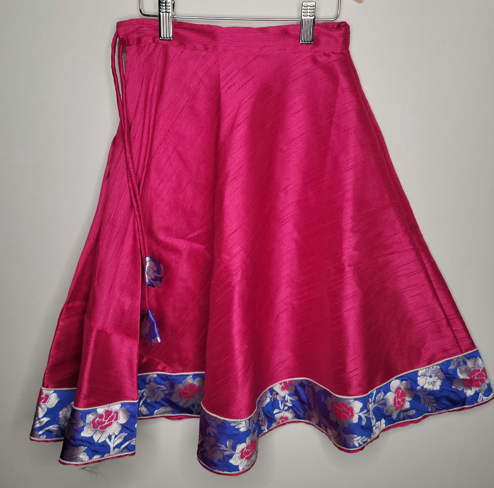 Thumbnail: Maroon and Royal blue lehanga for girls