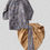 Thumbnail: Grey silk sherwani top with Golden dhoti pants for boys