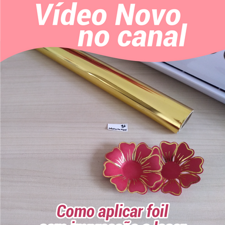 Sonha em fazer aplicação de foil mas não possui impressora a laser nem a foil quill?!