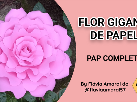 Flor de Papel Gigante DIY