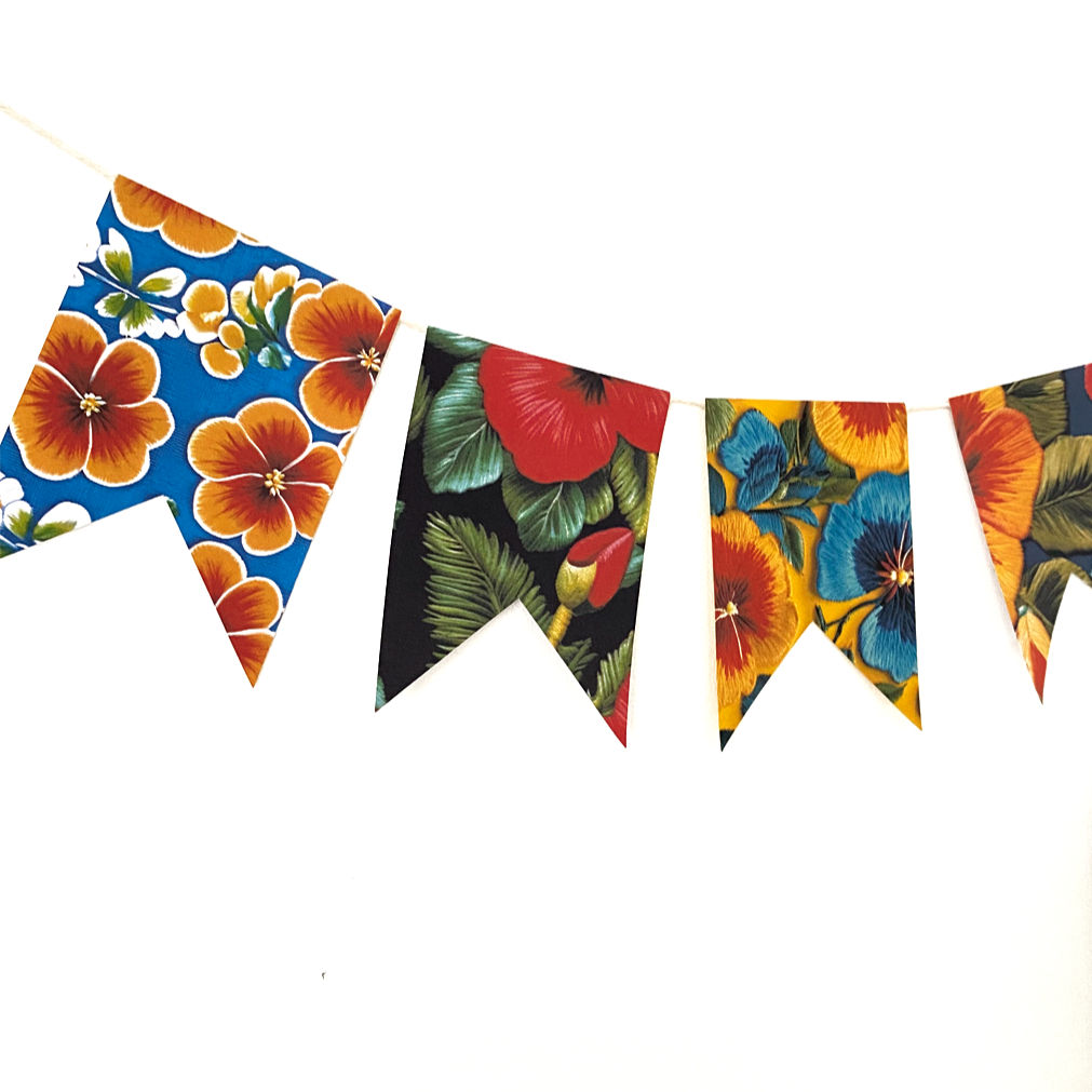 Bandeirinhas de Chita para Festa Junina