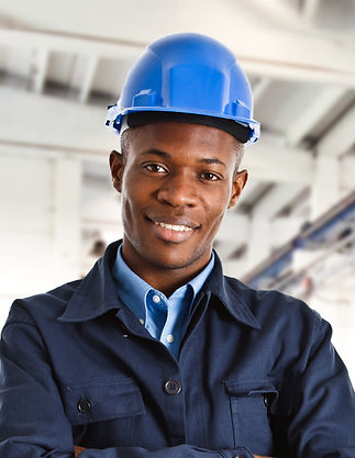 Worker with Blue Helmet