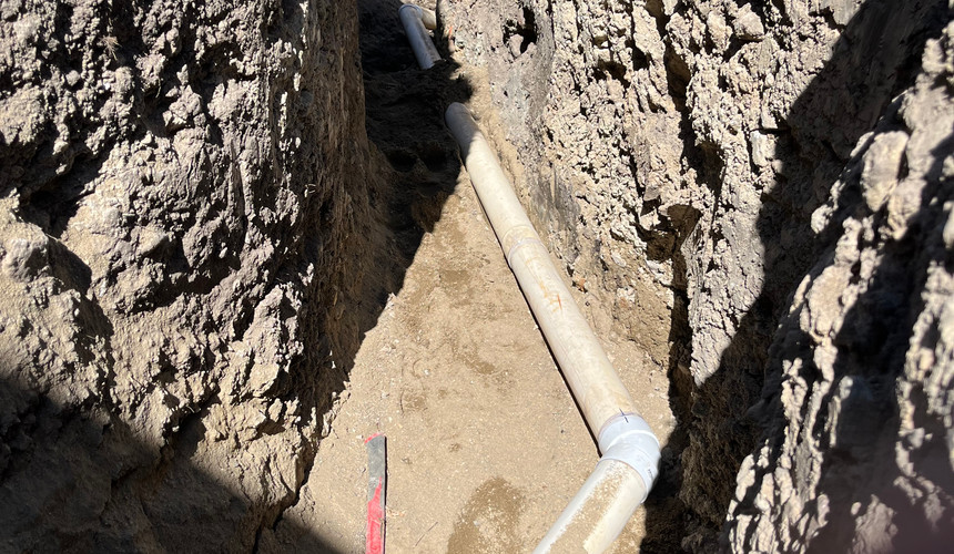 New City Sewer Connection to House