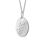Thumbnail: Silver Gladiolus pendant necklace on white background. August - Gladiolus Birth Blooms Pendant.