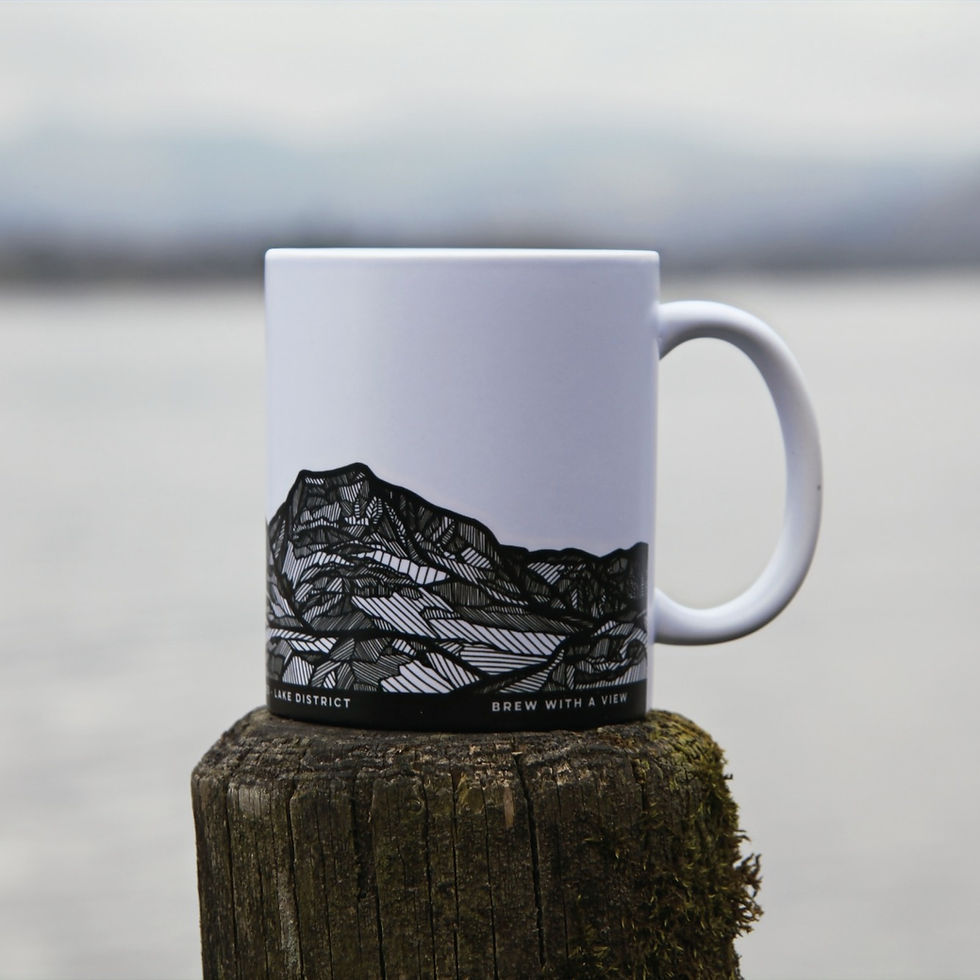 Thumbnail: Brew with a View | Langdale Pikes | Lake District | Ceramic Mug