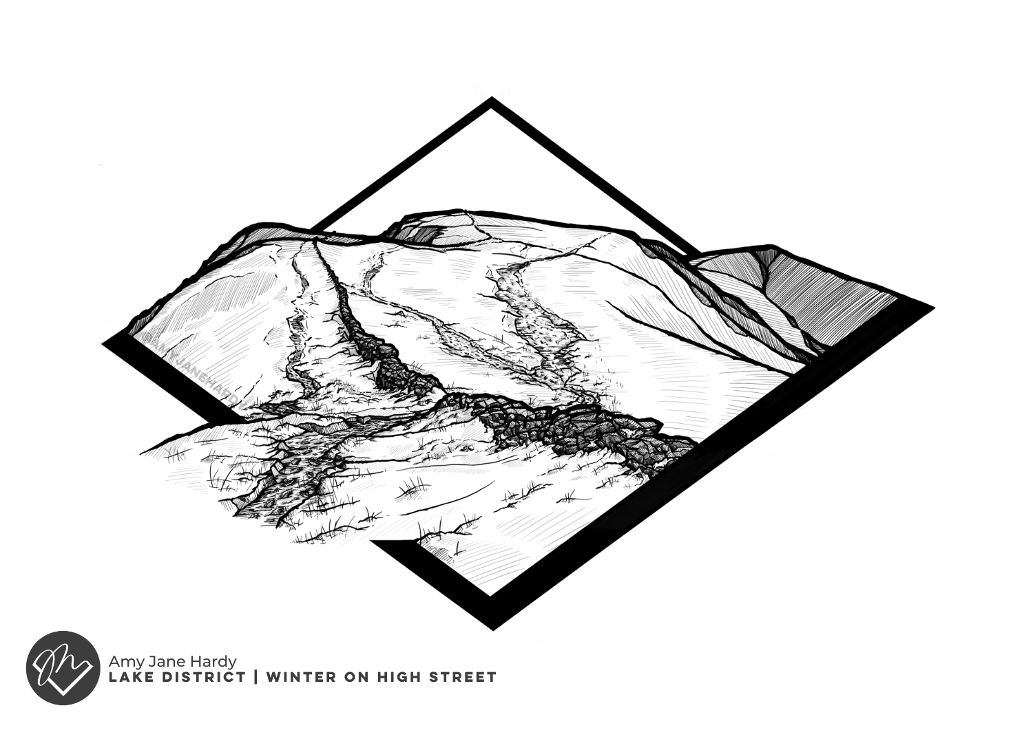 Winter on High Street | Lake District | Signed Art Print