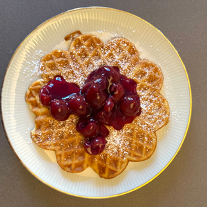 Wenn es schnell gehen soll sind vegane Waffeln meine süße Option. Sie schmecken leicht, und direkt nach dem Backen sind sie ein bisschen kross. Genau richtig zum Kaffee oder Tee.
