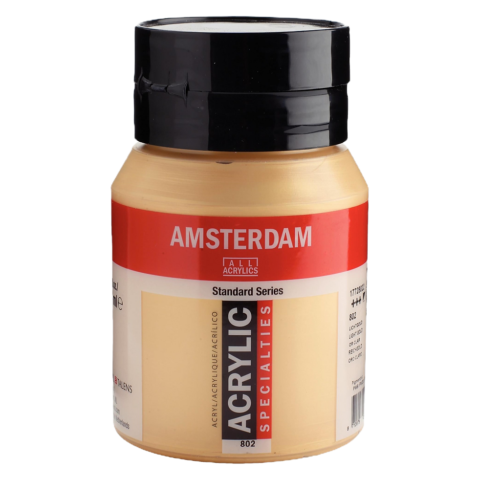 Acrylic Colour 500 ml Light Gold 802