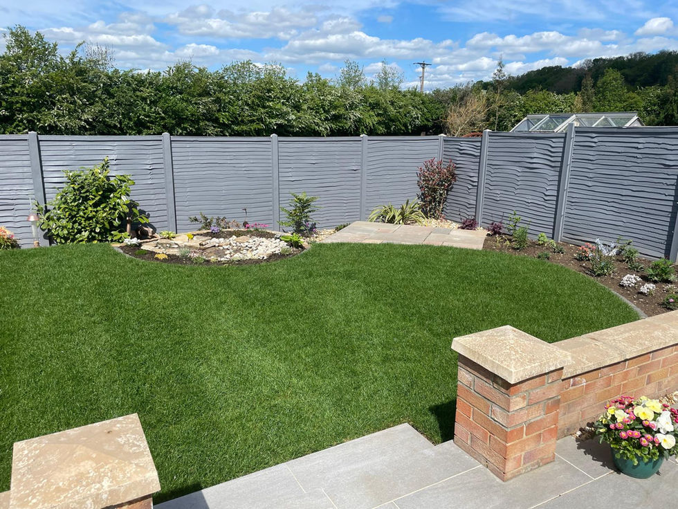 astro turf back garden