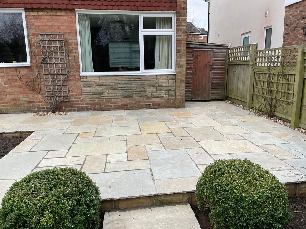 Limestone paving tuscan honey grey