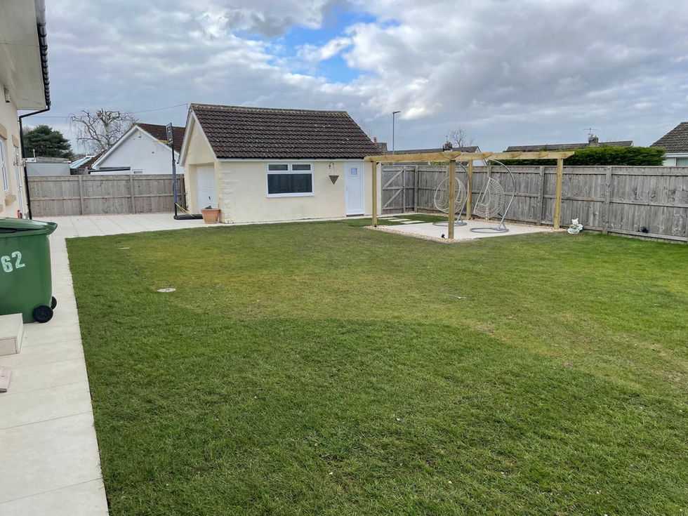 back garden transformation