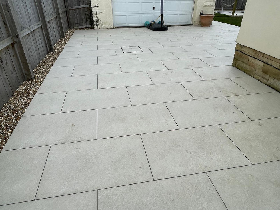 porcelain paving