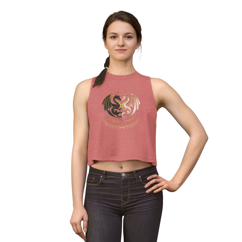 Thumbnail: Dragon Yin Yang Crop Top — "Until She at Heart" Graphic