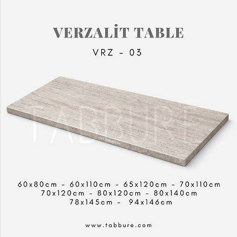 Verzalit Masa Tablası 03 | Tabbure Concept