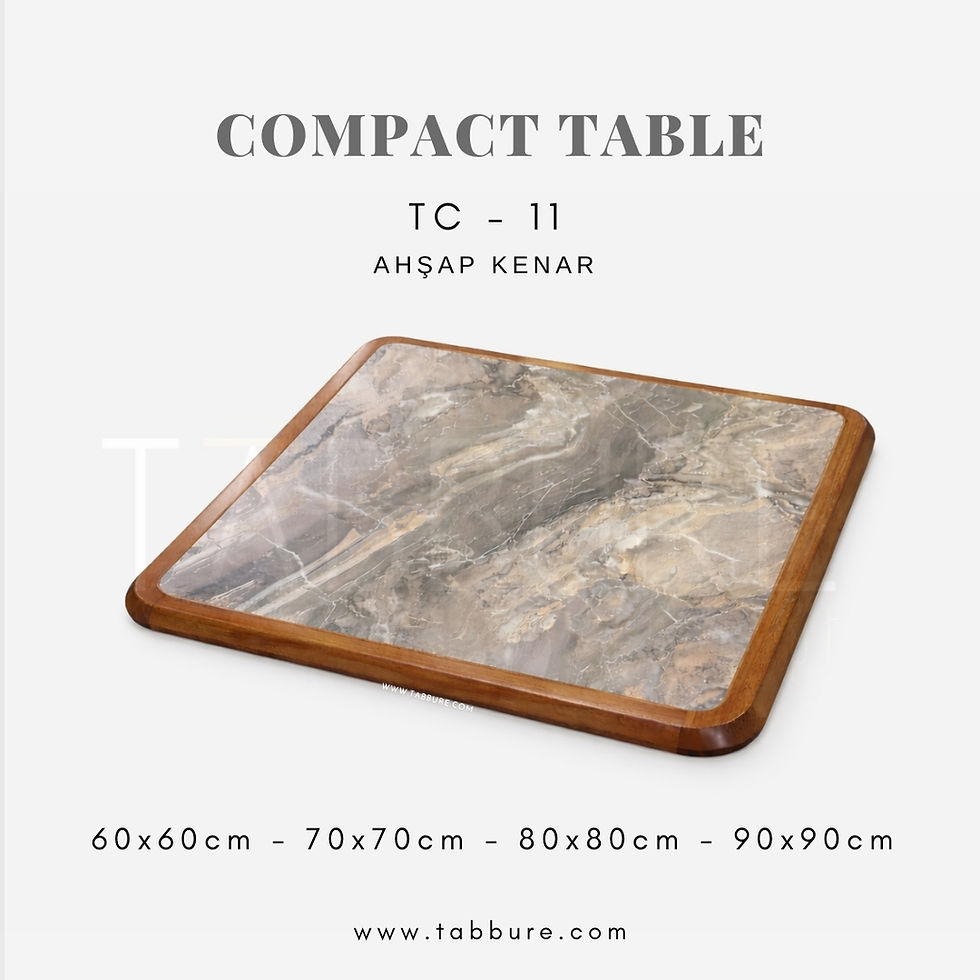 Cafe İçin Compact Masa Tablası Modelleri