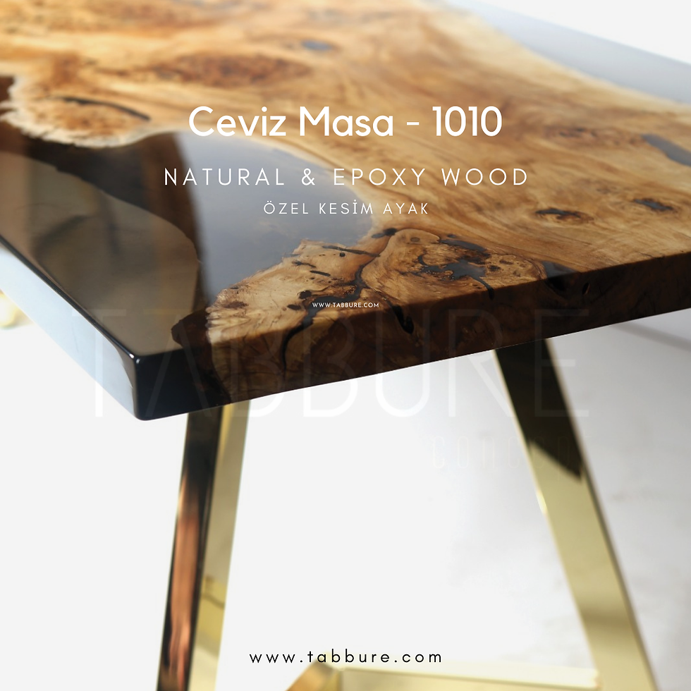 Küçük resim: Ceviz Epoxy Masa - 1010