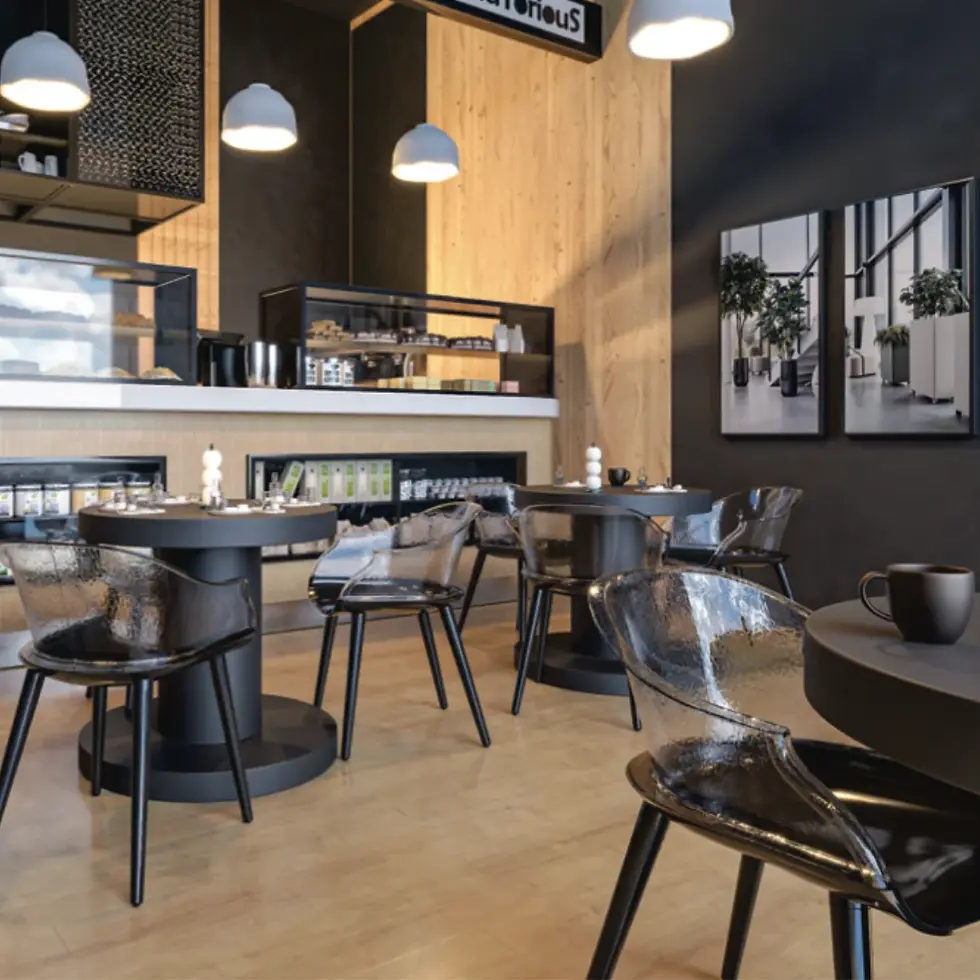 Otel cafe restoran için plastik sandalye