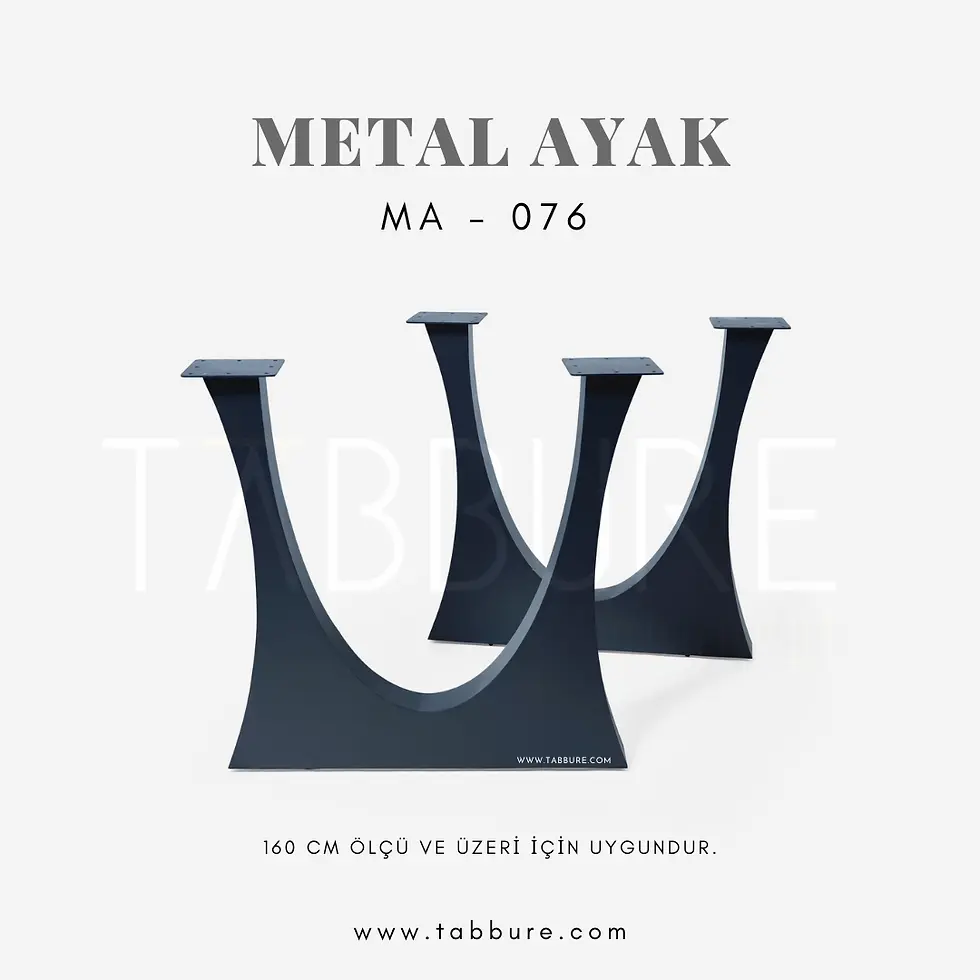 Yarım ay metal masa ayağı