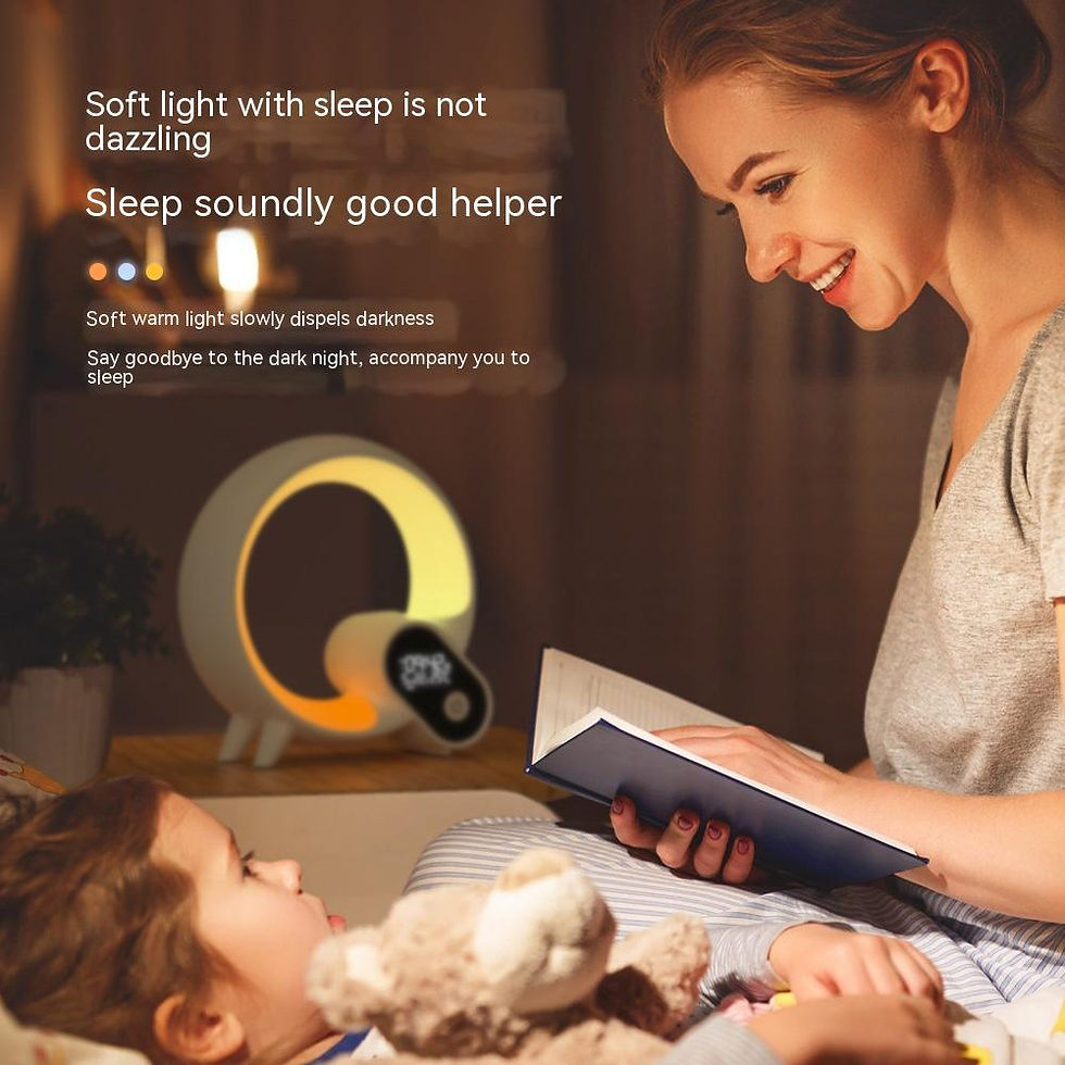 Thumbnail: Creative Q Light Analog Sunrise Digital Display Alarm Clock Bluetooth Audio Inte